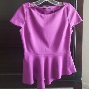 Tahari peplum top